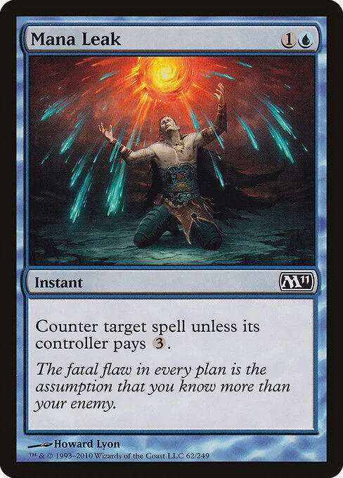 Mana Leak, carta Magic di tipo Instant illustrata da Howard Lyon