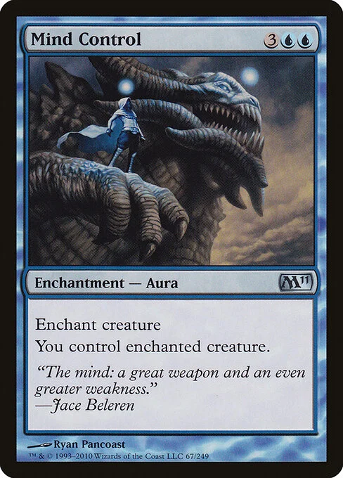 Mind Control, carta Magic di tipo Enchantment — Aura illustrata da Ryan Pancoast