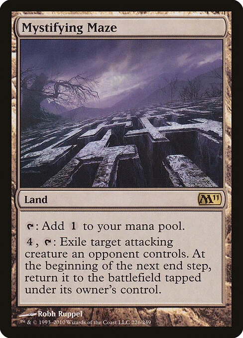 Mystifying Maze, carta Magic di tipo Land illustrata da Robh Ruppel