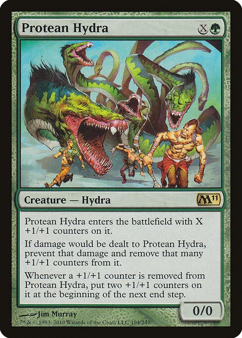 Protean Hydra, carta Magic di tipo Creature — Hydra illustrata da Jim Murray