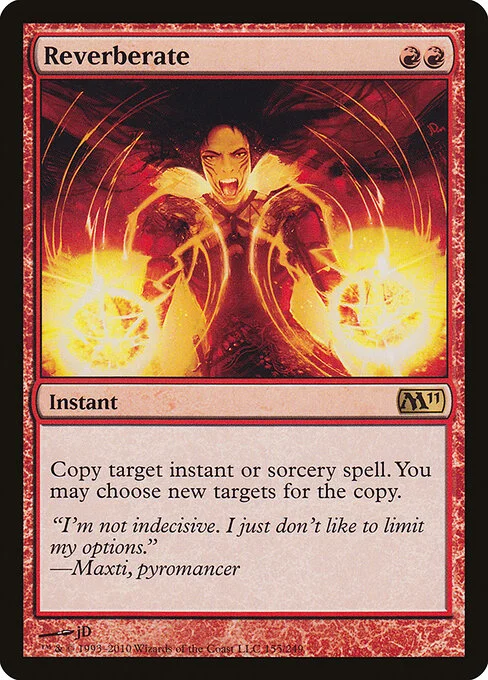 Reverberate, carta Magic di tipo Instant illustrata da jD