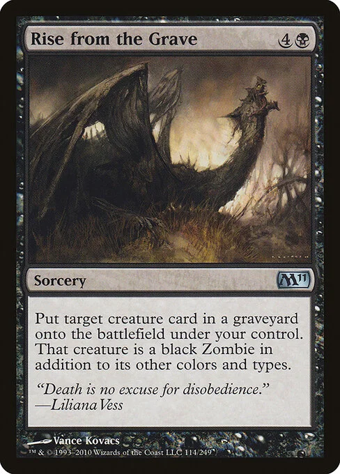 Rise from the Grave, carta Magic di tipo Sorcery illustrata da Vance Kovacs