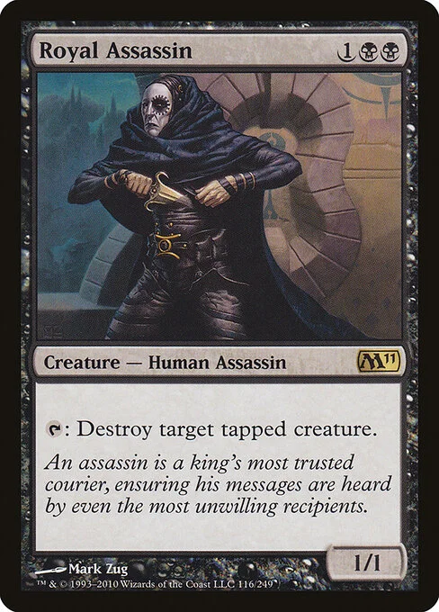 Royal Assassin, carta Magic di tipo Creature — Human Assassin illustrata da Mark Zug