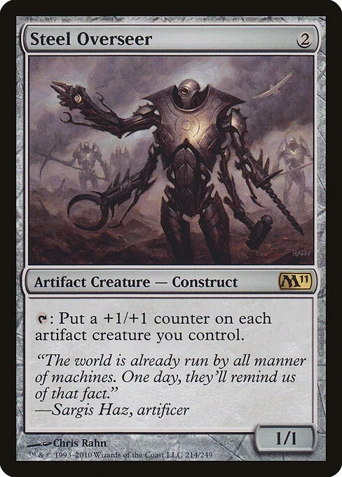 Steel Overseer, carta Magic di tipo Artifact Creature — Construct illustrata da Chris Rahn