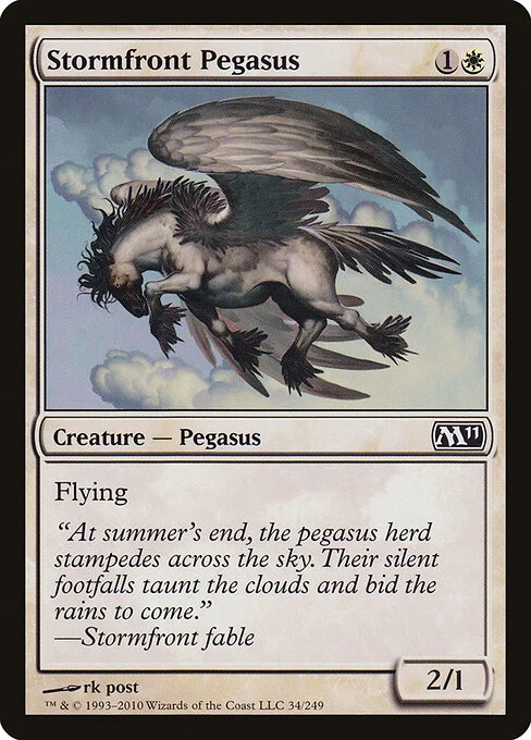 Stormfront Pegasus, carta Magic di tipo Creature — Pegasus illustrata da rk post