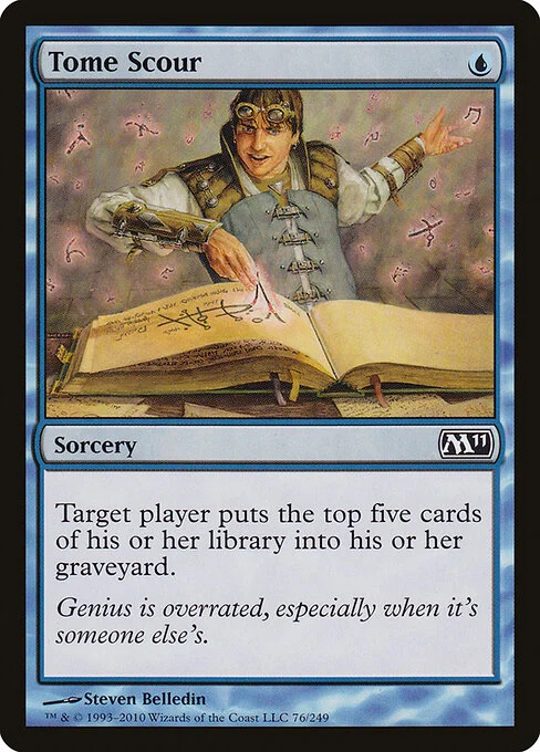 Tome Scour, carta Magic di tipo Sorcery illustrata da Steven Belledin