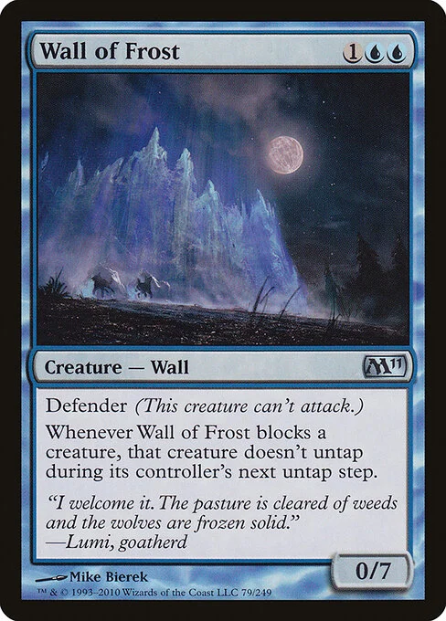 Wall of Frost, carta Magic di tipo Creature — Wall illustrata da Mike Bierek
