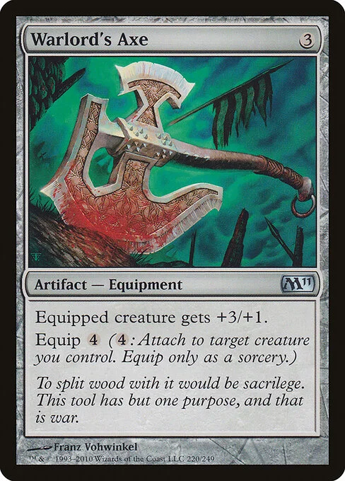 Warlord's Axe, carta Magic di tipo Artifact — Equipment illustrata da Franz Vohwinkel