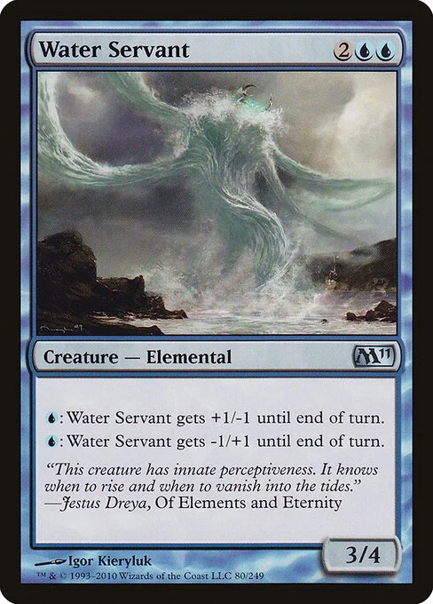 Water Servant, carta Magic di tipo Creature — Elemental illustrata da Igor Kieryluk