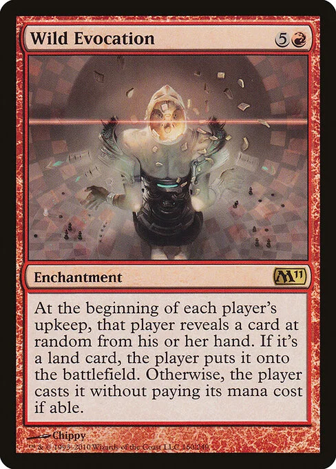 Wild Evocation, carta Magic di tipo Enchantment illustrata da Chippy