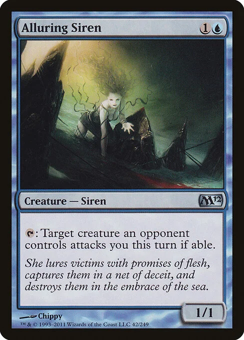 Alluring Siren, carta Magic di tipo Creature — Siren illustrata da Chippy
