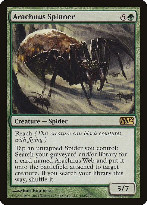 Arachnus Spinner, carta Magic di tipo Creature — Spider illustrata da Karl Kopinski