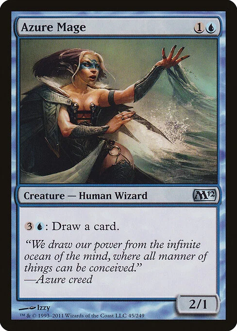 Azure Mage, carta Magic di tipo Creature — Human Wizard illustrata da Izzy
