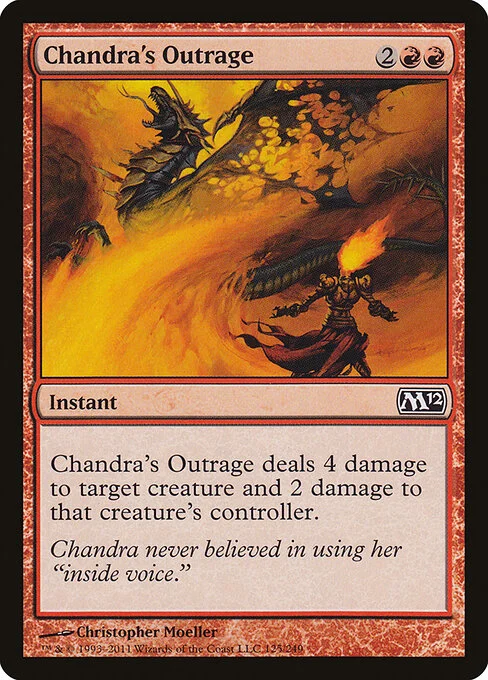 Chandra's Outrage, carta Magic di tipo Instant illustrata da Christopher Moeller