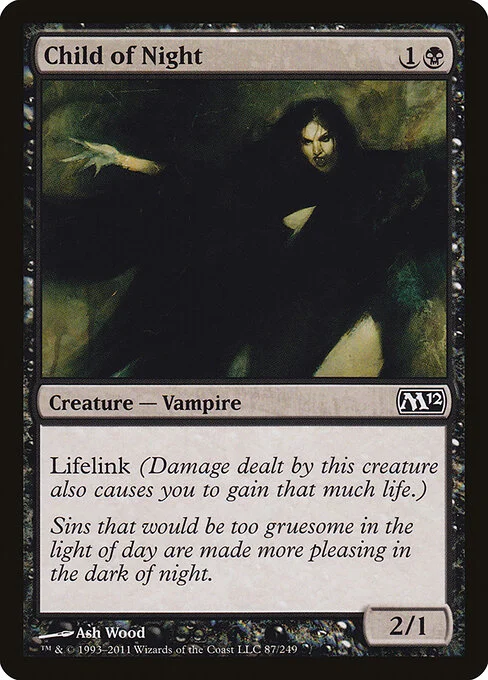 Child of Night, carta Magic di tipo Creature — Vampire illustrata da Ash Wood