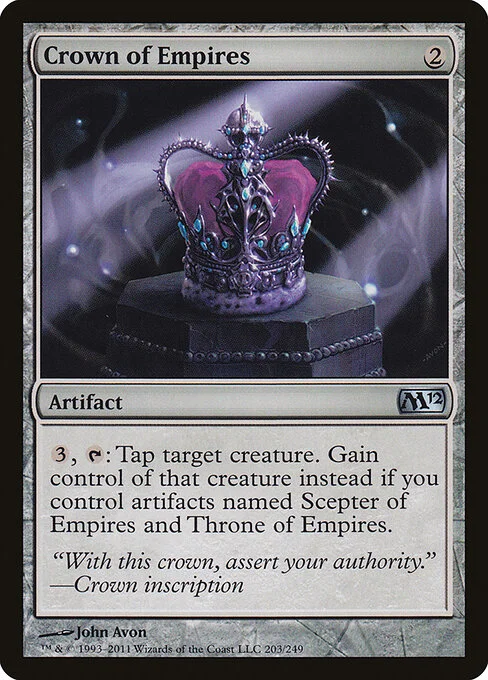 Crown of Empires, carta Magic di tipo Artifact illustrata da John Avon