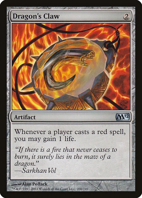 Dragon's Claw, carta Magic di tipo Artifact illustrata da Alan Pollack