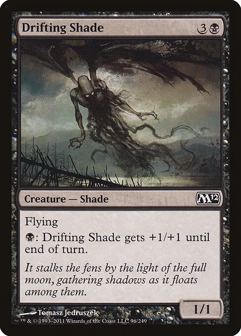 Drifting Shade, carta Magic di tipo Creature — Shade illustrata da Tomasz Jedruszek