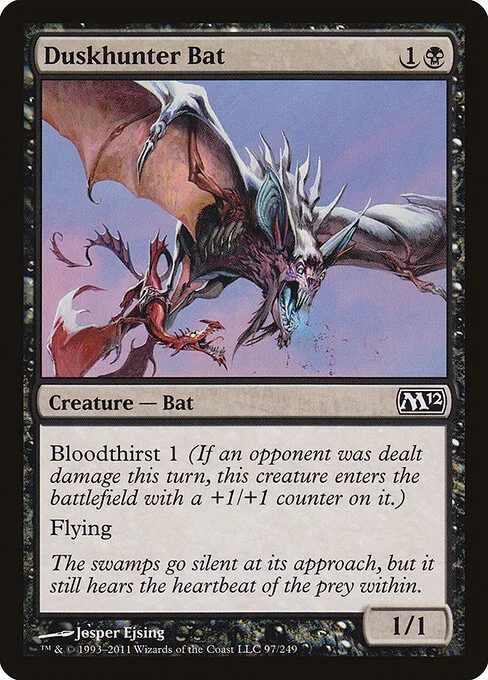 Duskhunter Bat, carta Magic di tipo Creature — Bat illustrata da Jesper Ejsing