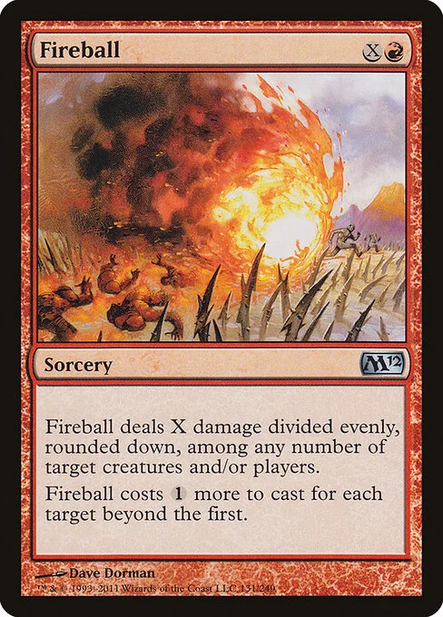 Fireball, carta Magic di tipo Sorcery illustrata da Dave Dorman