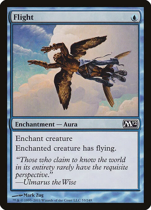 Flight, carta Magic di tipo Enchantment — Aura illustrata da Mark Zug
