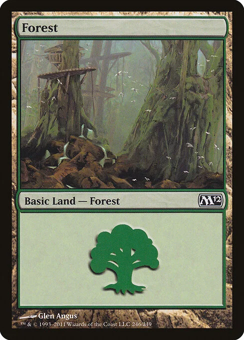Forest, carta Magic di tipo Basic Land — Forest illustrata da Glen Angus