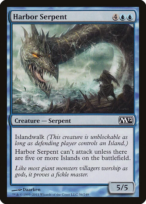 Harbor Serpent, carta Magic di tipo Creature — Serpent illustrata da Daarken
