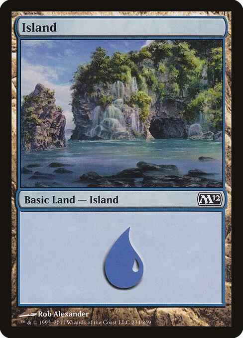 Island, carta Magic di tipo Basic Land — Island illustrata da Rob Alexander
