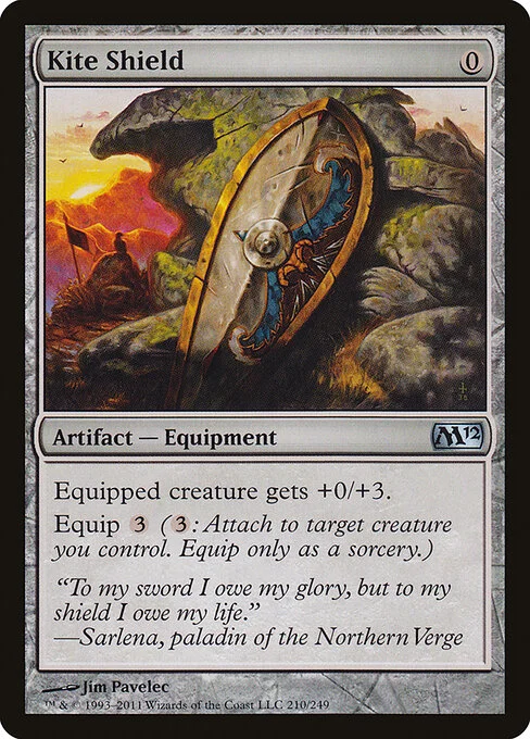 Kite Shield, carta Magic di tipo Artifact — Equipment illustrata da Jim Pavelec