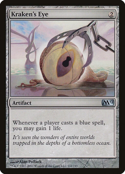 Kraken's Eye, carta Magic di tipo Artifact illustrata da Alan Pollack