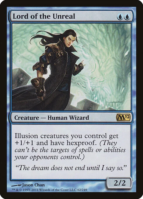 Lord of the Unreal, carta Magic di tipo Creature — Human Wizard illustrata da Jason Chan