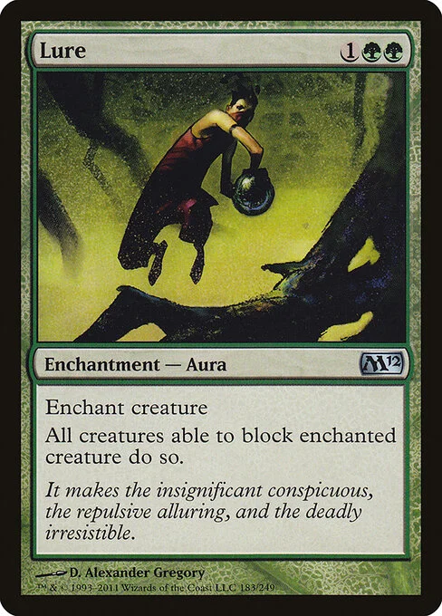Lure, carta Magic di tipo Enchantment — Aura illustrata da D. Alexander Gregory