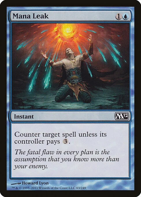 Mana Leak, carta Magic di tipo Instant illustrata da Howard Lyon