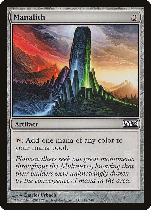Manalith, carta Magic di tipo Artifact illustrata da Charles Urbach
