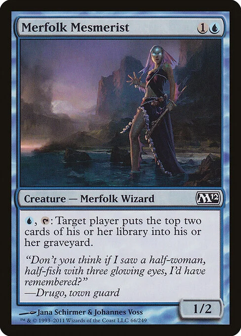 Merfolk Mesmerist, carta Magic di tipo Creature — Merfolk Wizard illustrata da Jana Schirmer & Johannes Voss