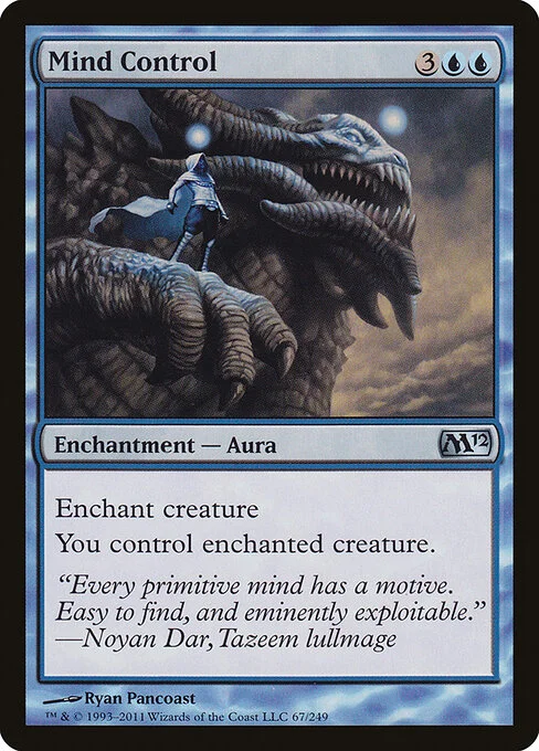 Mind Control, carta Magic di tipo Enchantment — Aura illustrata da Ryan Pancoast
