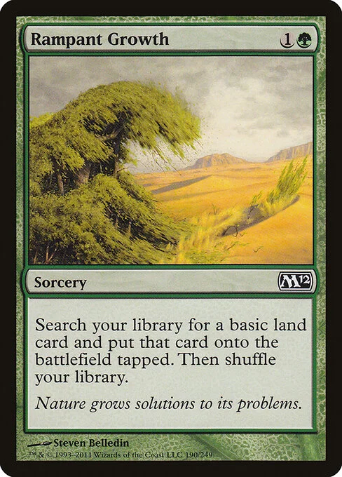 Rampant Growth, carta Magic di tipo Sorcery illustrata da Steven Belledin