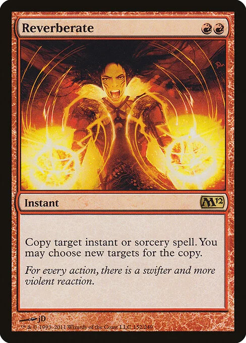 Reverberate, carta Magic di tipo Instant illustrata da jD