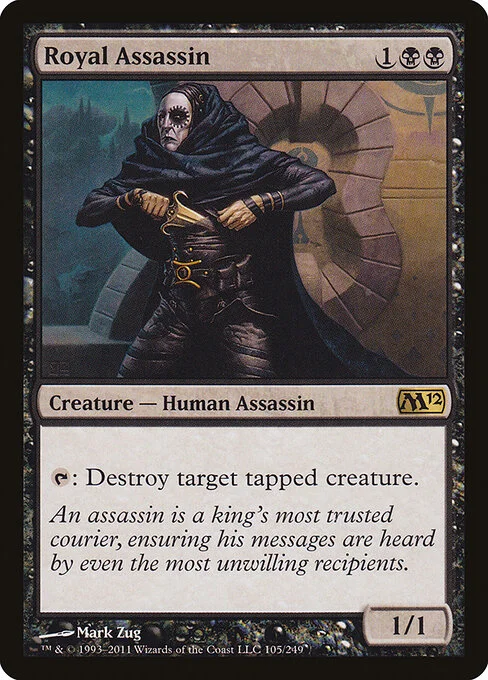 Royal Assassin, carta Magic di tipo Creature — Human Assassin illustrata da Mark Zug