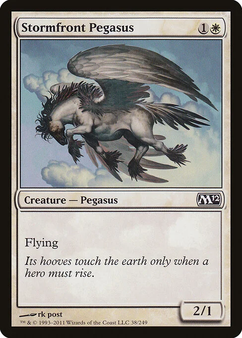Stormfront Pegasus, carta Magic di tipo Creature — Pegasus illustrata da rk post