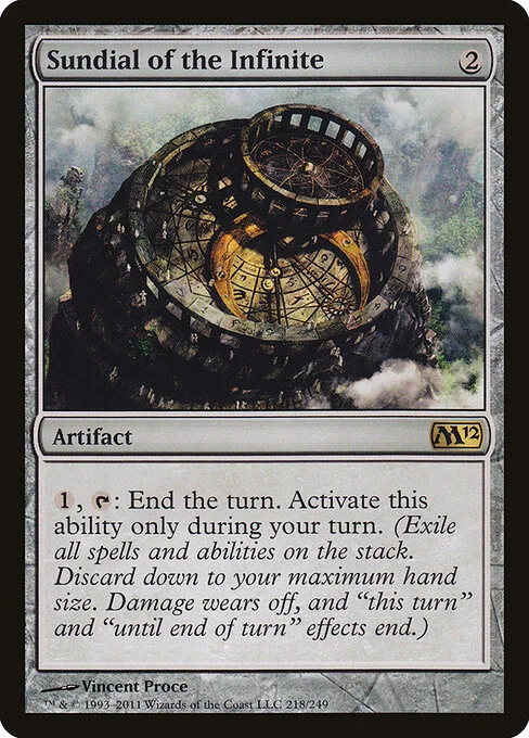 Sundial of the Infinite, carta Magic di tipo Artifact illustrata da Vincent Proce