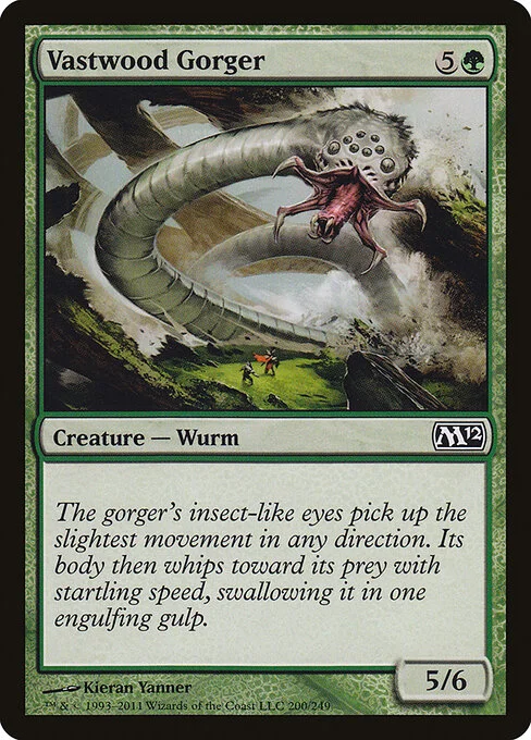 Vastwood Gorger, carta Magic di tipo Creature — Wurm illustrata da Kieran Yanner