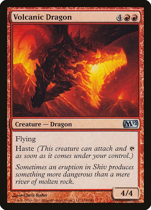 Volcanic Dragon, carta Magic di tipo Creature — Dragon illustrata da Chris Rahn