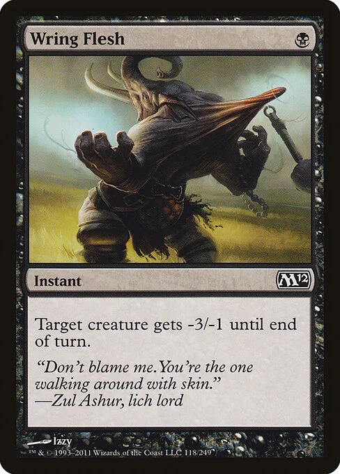 Wring Flesh, carta Magic di tipo Instant illustrata da Izzy