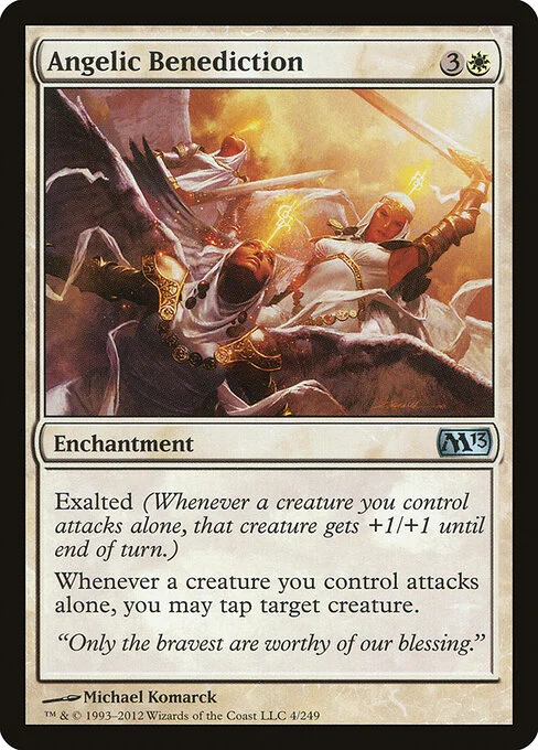 Angelic Benediction, carta Magic di tipo Enchantment illustrata da Michael Komarck