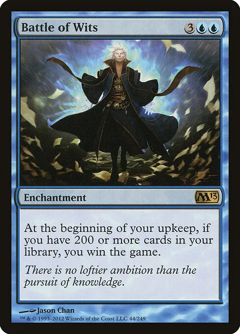 Battle of Wits, carta Magic di tipo Enchantment illustrata da Jason Chan