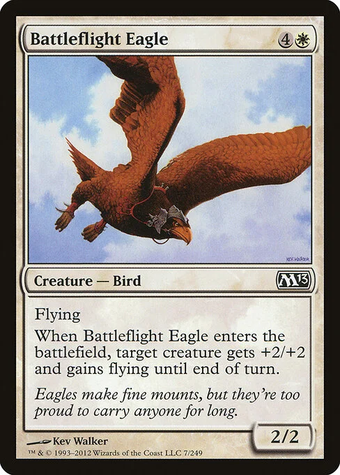 Battleflight Eagle, carta Magic di tipo Creature — Bird illustrata da Kev Walker