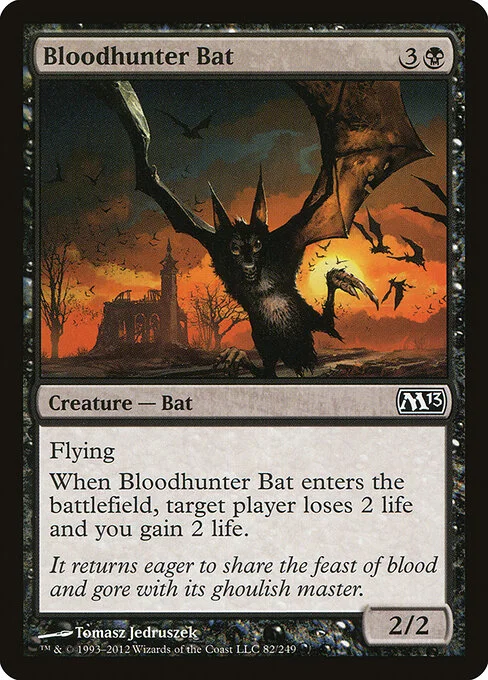 Bloodhunter Bat, carta Magic di tipo Creature — Bat illustrata da Tomasz Jedruszek