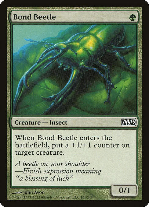 Bond Beetle, carta Magic di tipo Creature — Insect illustrata da John Avon