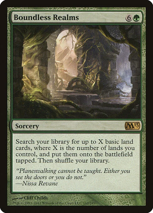 Boundless Realms, carta Magic di tipo Sorcery illustrata da Cliff Childs